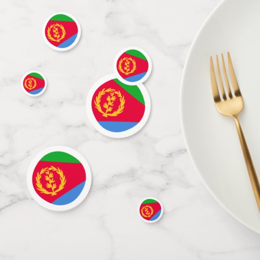 Eritrea vlag Tafel Confetti (Groep)