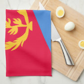 Eritrea Vlag Theedoek (Quarter Fold)