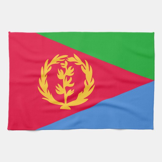 Eritrea Vlag Theedoek (Horizontaal)