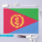 Eritrea Vlag Tissuepapier (Craft)