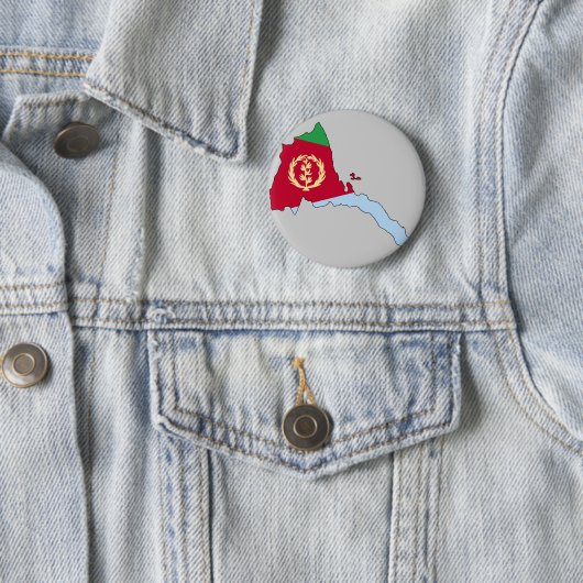 Eritrea vlagkaart ronde button 5,7 cm (In situ)