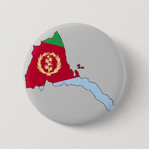 Eritrea vlagkaart ronde button 5,7 cm