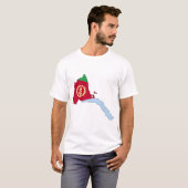 Eritrea vlagkaart t-shirt (Voorkant volledig)