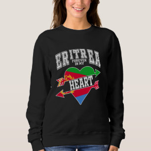 Eritrea voor altijd in mijn hart met de vlag van E Trui
