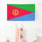 Eritreaanse vlag spandoek (Insitu)
