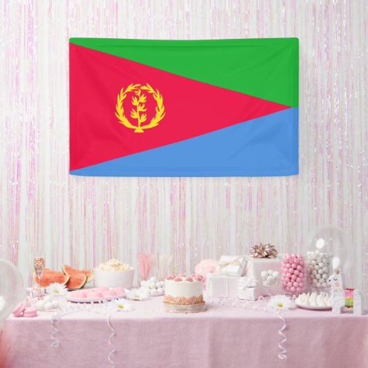 Eritreaanse vlag spandoek (Feest)