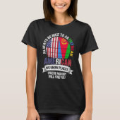 Eritrean American We know Places where Eritrea Fla T-shirt (Voorkant)