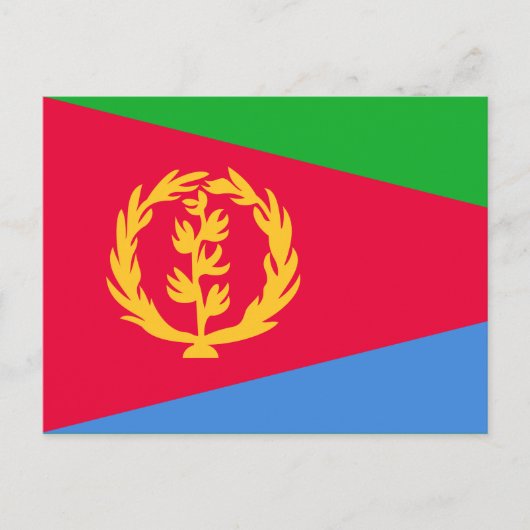 Eritrean flag briefkaart (Voorkant)