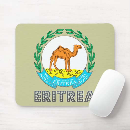 Eritrees Emblem Muismat (Met muis)