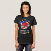 Eritrese Amerikaanse buitenlandse Eritrese vlag T-shirt (Voorkant volledig)