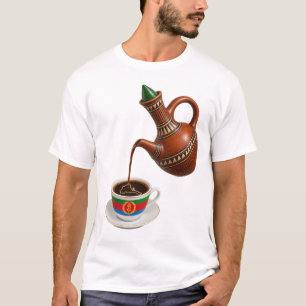 Eritrese koffieceremonie Jebena-erfgoed T-shirt