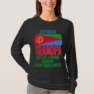 Eritrese opa Eritrea vlag voor vader S T-shirt