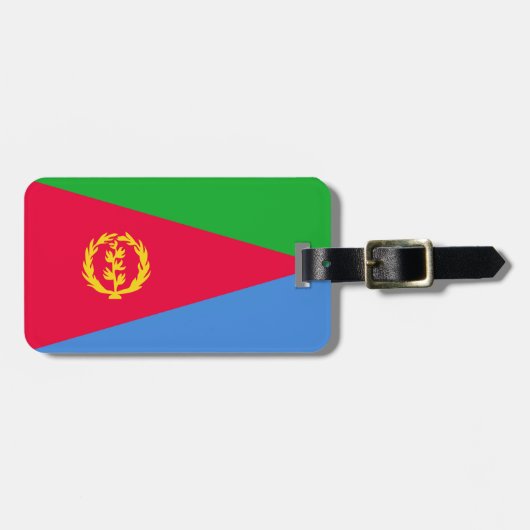 Eritrese vlag bagagelabel (Voorkant horizontaal)