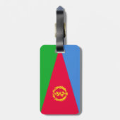 Eritrese vlag bagagelabel (Achterkant verticaal)