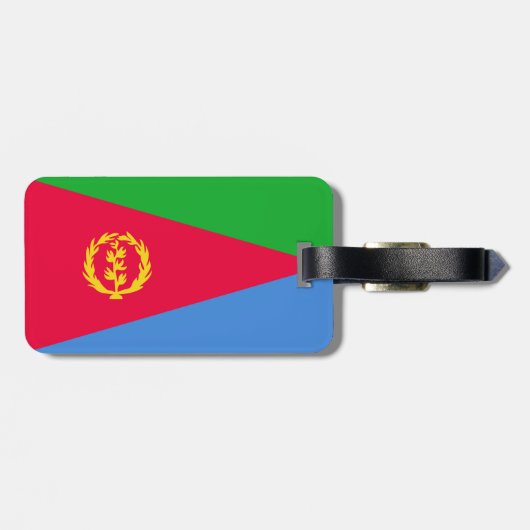 Eritrese vlag bagagelabel (Achterkant horizontaal)