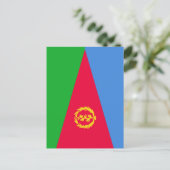 Eritrese vlag briefkaart (Staand voorkant)