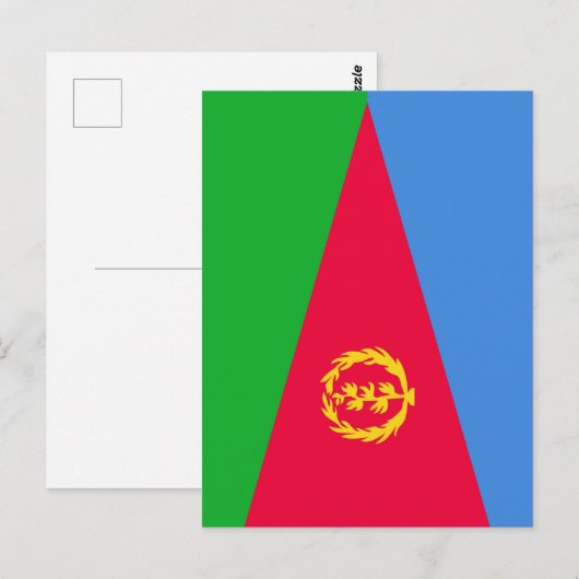 Eritrese vlag briefkaart (Voorkant / Achterkant)