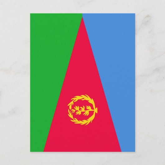 Eritrese vlag briefkaart (Voorkant)