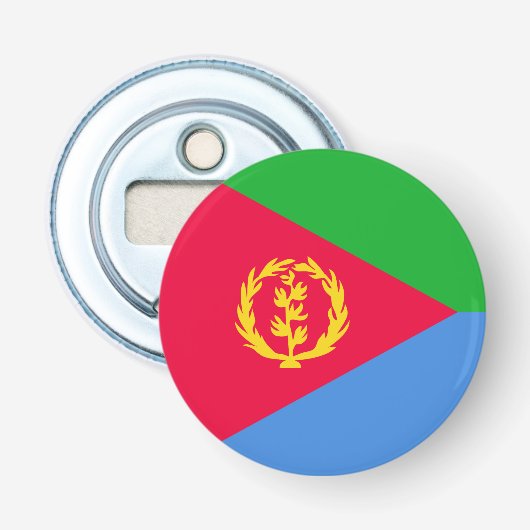 Eritrese vlag button flesopener (Voorkant)