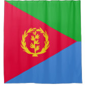Eritrese vlag douchegordijn (Voorkant)