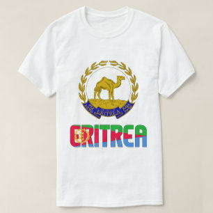 Eritrese vlag en wapenschild t-shirt