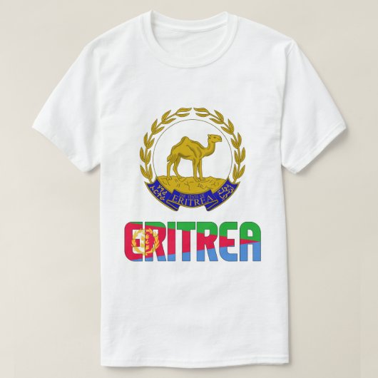 Eritrese vlag en wapenschild t-shirt (Design voorkant)