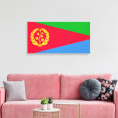 Eritrese vlag (Eritrea) Canvas Afdruk (Insitu (Woonkamer))