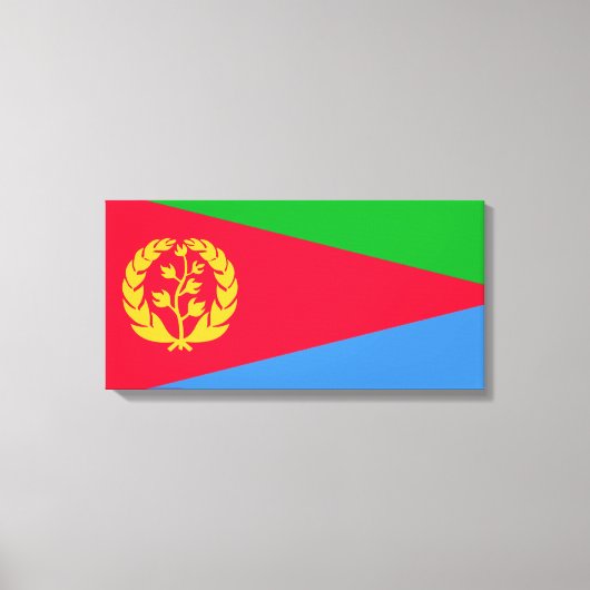 Eritrese vlag (Eritrea) Canvas Afdruk (Voorkant)