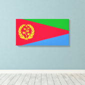 Eritrese vlag (Eritrea) Canvas Afdruk (Insitu (Houten vloer))