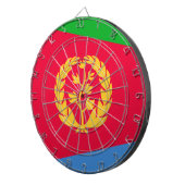Eritrese vlag (Eritrea) Dartbord (Voorkant Rechts)
