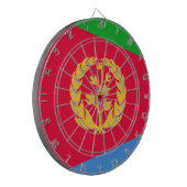 Eritrese vlag (Eritrea) Dartbord (Voorkant Links)