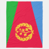 Eritrese vlag (Eritrea) Fleece Deken (Voorkant)