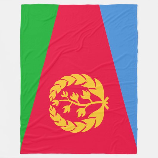 Eritrese vlag (Eritrea) Fleece Deken (Voorkant)
