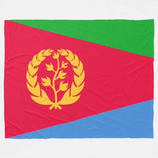 Eritrese vlag (Eritrea) Fleece Deken (Voorkant (Horizontaal))