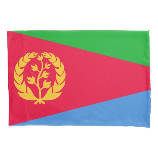 Eritrese vlag (Eritrea) Kussensloop (Voorkant-Links)