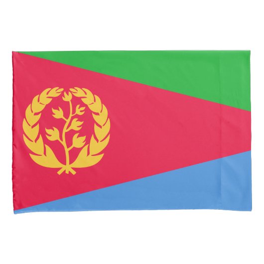 Eritrese vlag (Eritrea) Kussensloop (Voorkant-Rechts)