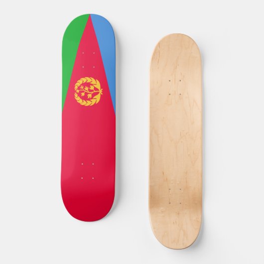 Eritrese vlag (Eritrea) Persoonlijk Skateboard (Voorkant)