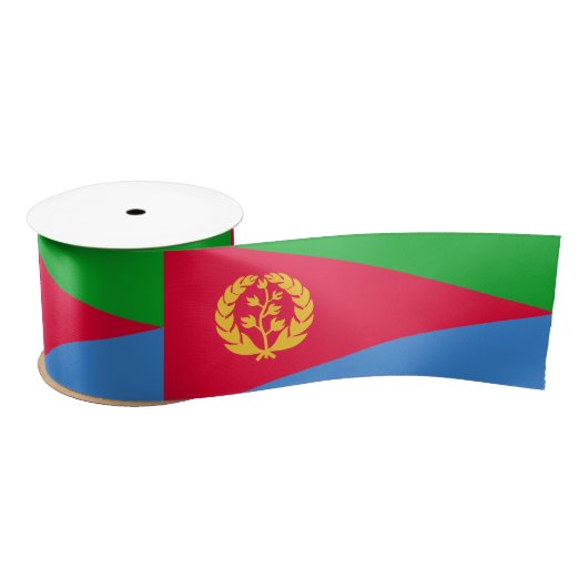 Eritrese vlag (Eritrea) Satijnen Lint (Spoel)