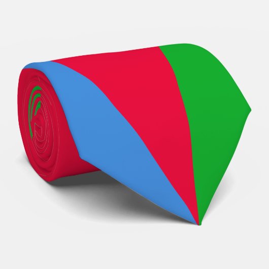 Eritrese vlag (Eritrea) Stropdas (Opgerold)