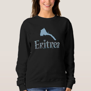 Eritrese vlag Eritrese kaart Eritrea Blauw-kleur k Trui