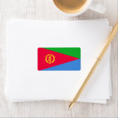 Eritrese vlag etiket (Insitu)