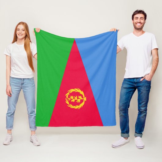 Eritrese vlag fleece deken (In situ)