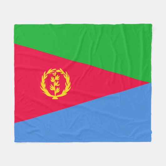 Eritrese vlag fleece deken (Voorkant (Horizontaal))