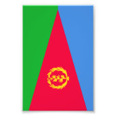 Eritrese vlag foto afdruk (Voorkant)