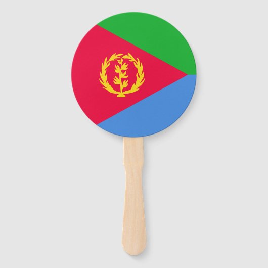 Eritrese vlag handwaaier (Voorkant)