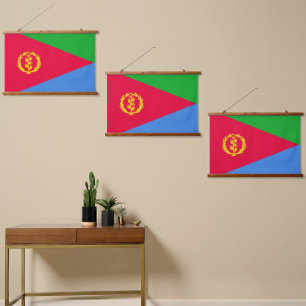 Eritrese vlag hangend wandkleed