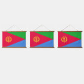 Eritrese vlag hangend wandkleed (Driedubbel)