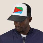 Eritrese Vlag Hoed Trucker Pet (In situ)