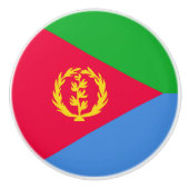 Eritrese vlag keramische knop (Voorkant)