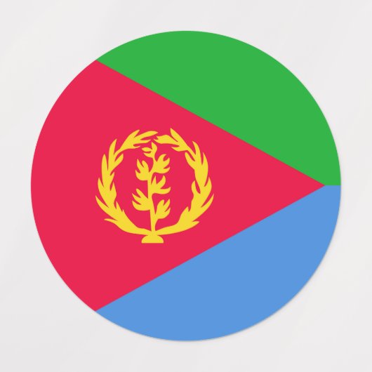 Eritrese vlag labels (Design 1)